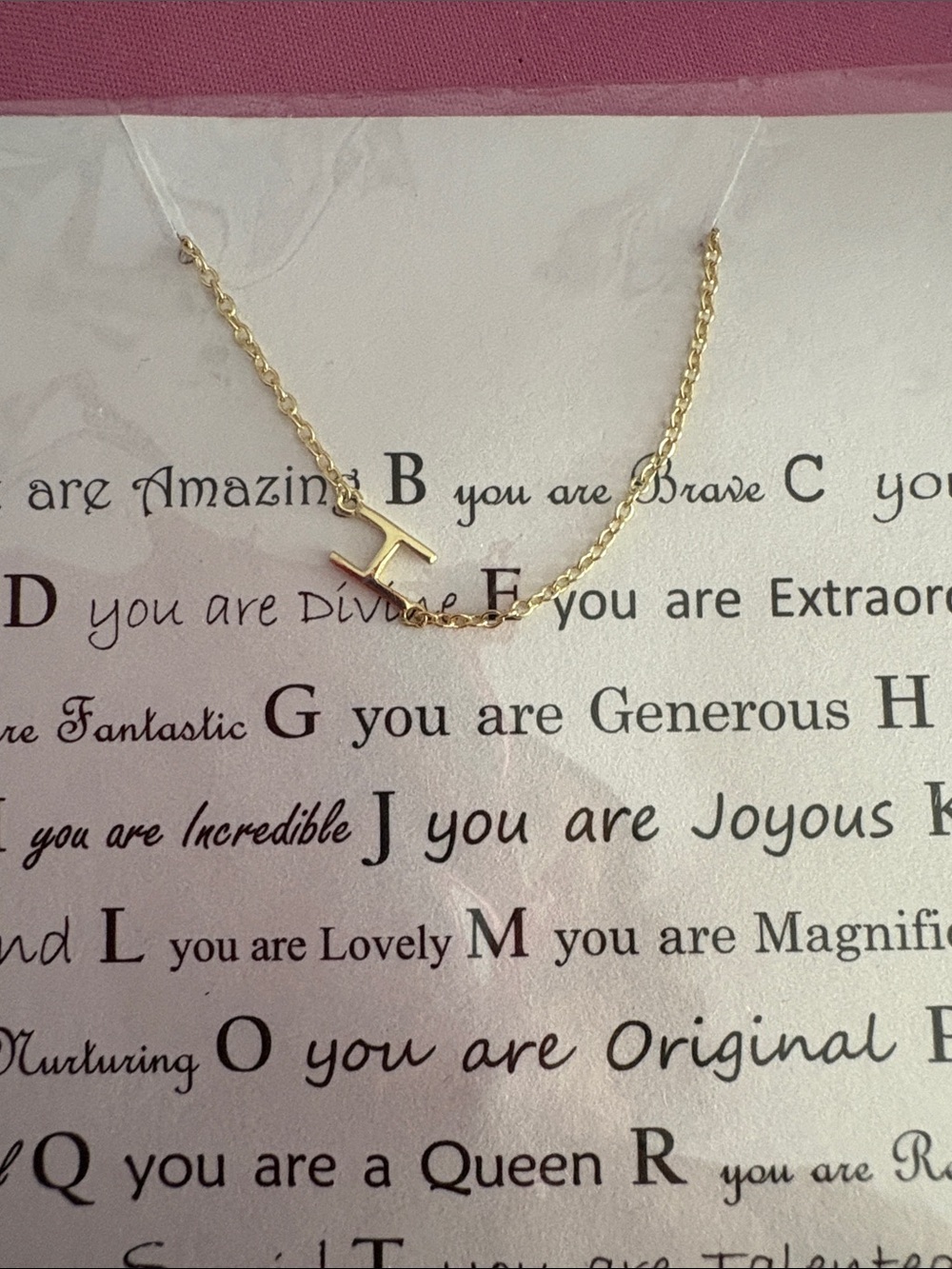 Gold Vermeil Petite Sideways Initial Necklaces-all letters avail.-Boutique - Picture 2 of 10
